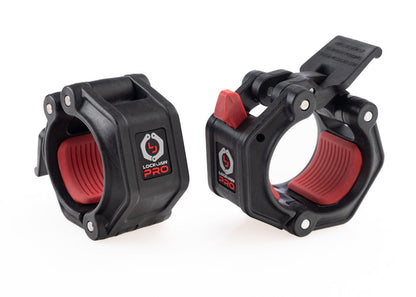 Lock-Jaw Pro 2 Collars black and red front view