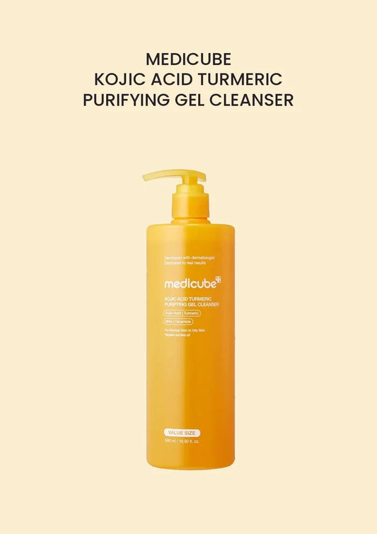 Medicube Kojic Acid Turmeric Purifying Gel Cleanser 500ml — COCOMO main product image