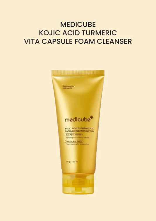 Medicube Kojic Acid Turmeric Vita Capsule Foam Cleanser 120g — COCOMO main product image