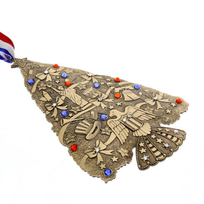 NEW! Americana O Christmas Tree Ornament (Bronze) by Wendell August Made in USA 21932236CR