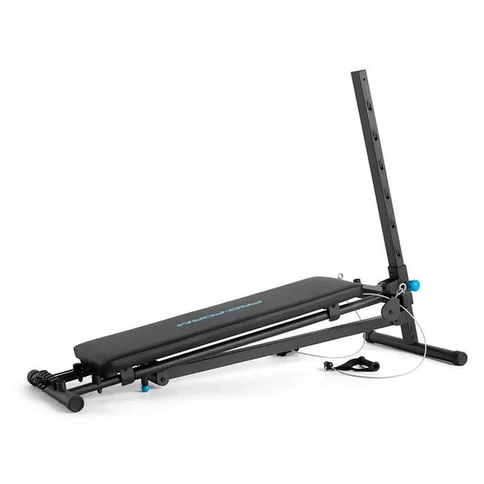 ProForm bench side view with adjustable incline
