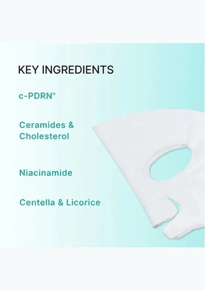 REJURAN Turnover Mask ingredients: c-PDRN, ceramides and cholesterol, niacinamide, centella and licorice