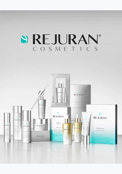 REJURAN skincare range including Turnover Mask; other products shown are separate products