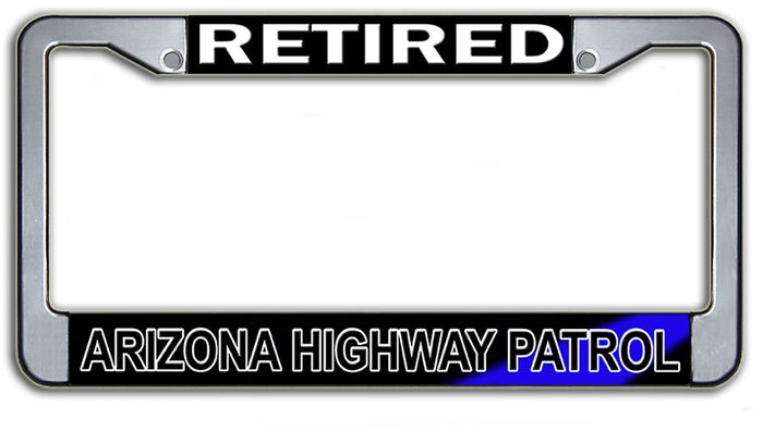 Retired Arizona Highway Patrol License Plate Frame