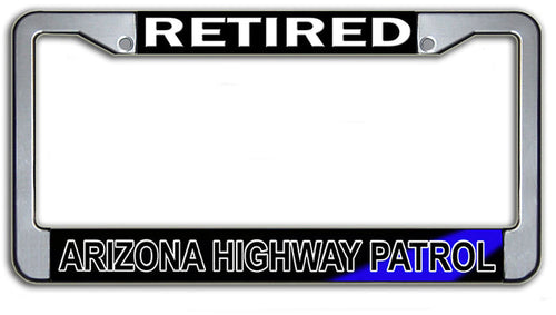 Retired Arizona Highway Patrol License Plate Frame