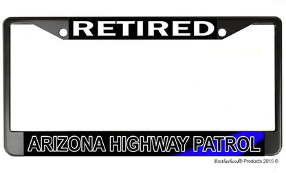 Retired Arizona Highway Patrol License Plate Frame