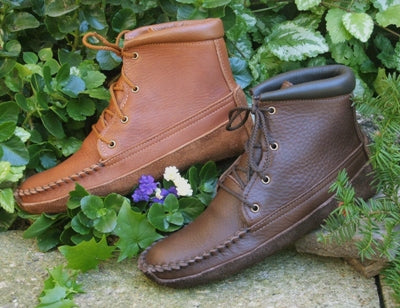 Sale: Women's Canoe Sole Walking Boots Made in US by Footskins 1541C
