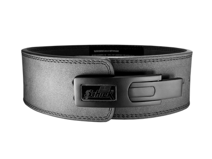 Schiek Lever Power Belt front view with silver finish