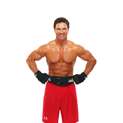 Schiek Lifting Belt worn by muscular man