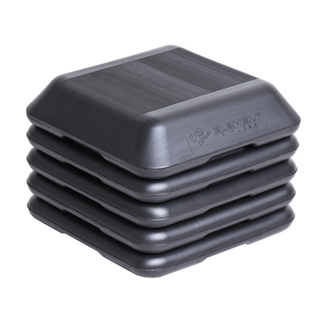 Element Fitness stackable aerobic stepper set in black
