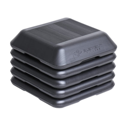 Element Fitness stackable aerobic stepper set in black