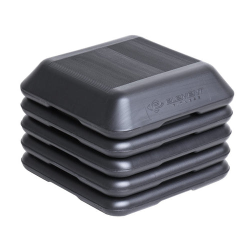 Element Fitness stackable aerobic stepper set in black