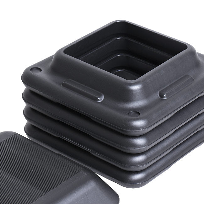 Element Fitness aerobic stepper risers stacked