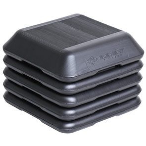 Element Fitness stacked aerobic stepper set in black