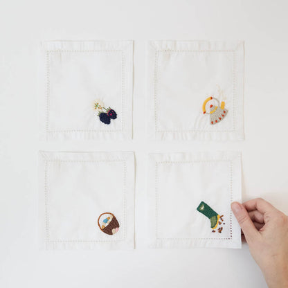 Spring Celebration Cocktail Napkins - Set of 4
