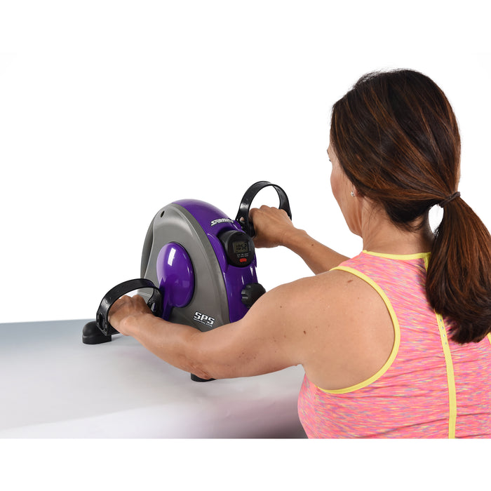 Stamina Mini Exercise Bike with Smooth pedal System, Purple Stamina Aerobics WEB2HGH15-0142.2