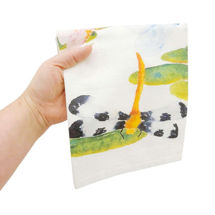 Tea Towel - Dragonflies by Chavah's Garden