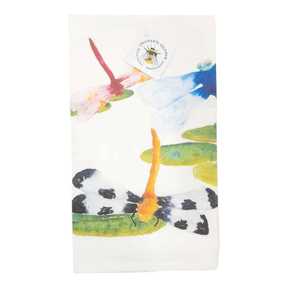 Tea Towel - Dragonflies by Chavah's Garden