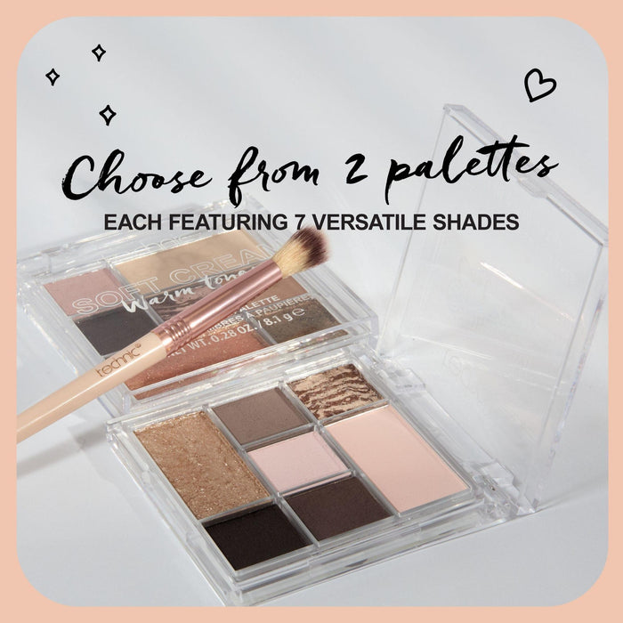 Two Technic eyeshadow palettes featuring seven versatile shades each