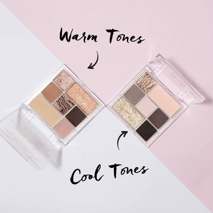 Comparison of Technic Warm and Cool Tone cream eyeshadow palettes