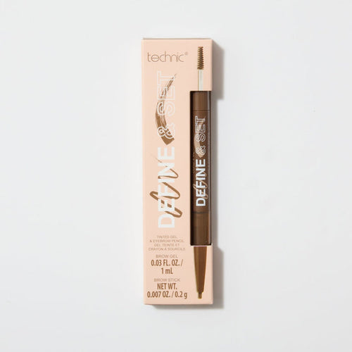 A define and set brow product in the shade Blonde on a white background.