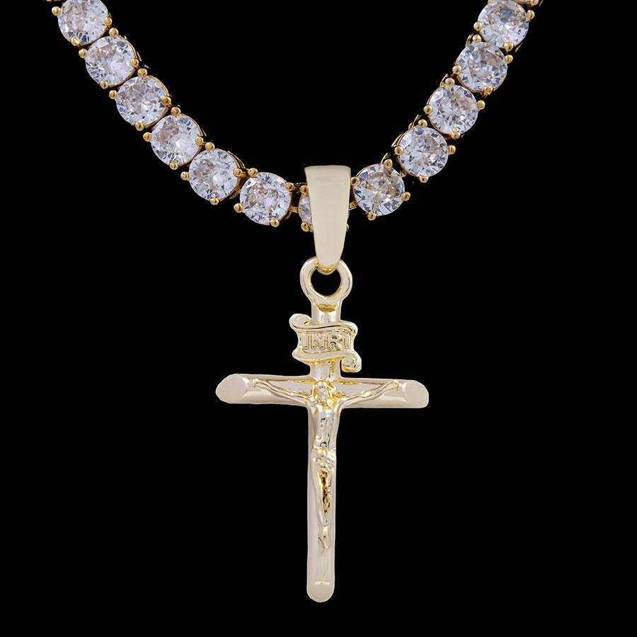 Crucifix Pendant in Yellow Gold