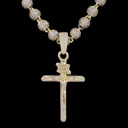 Crucifix Pendant in Yellow Gold