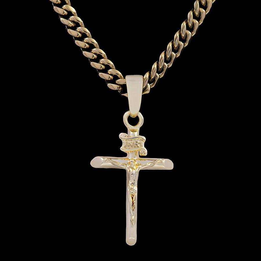 Crucifix Pendant in Yellow Gold