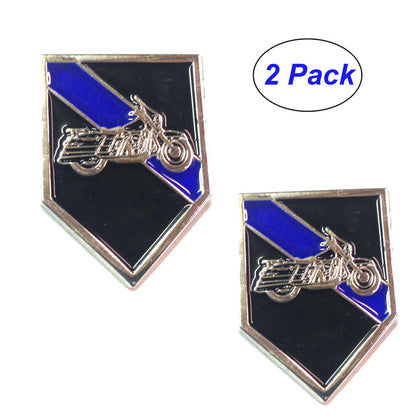 Thin Blue Line Motorcycle Bike Patrol Squad Motors Unit Lapel Pin
