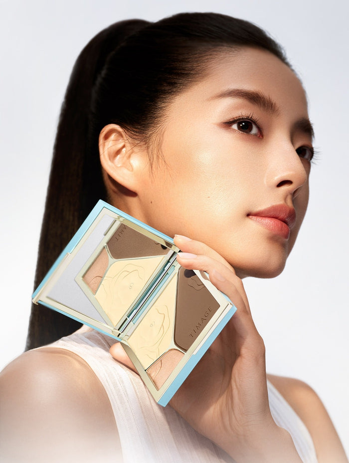 TIMAGE 3-color Highlighter & Contour Makeup Palette T6047