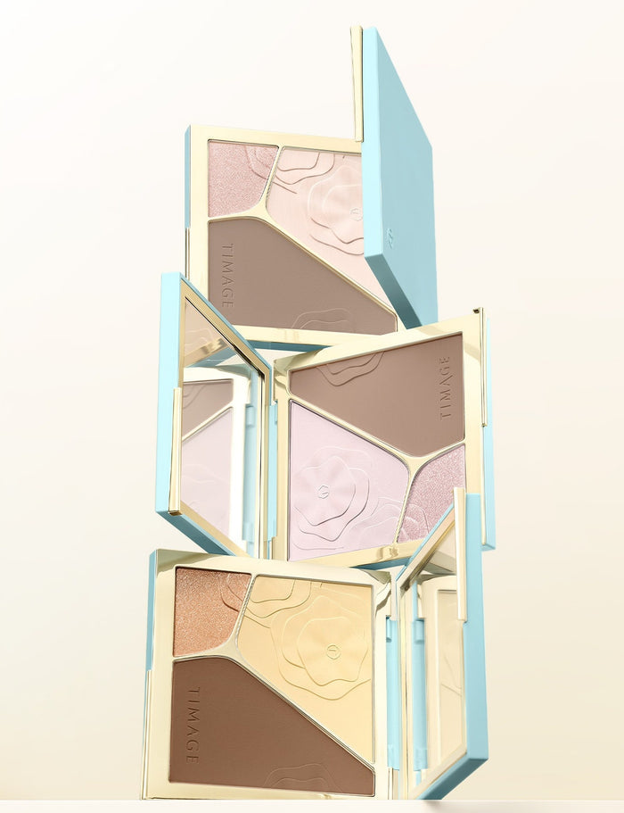 TIMAGE 3-color Highlighter & Contour Makeup Palette T6047