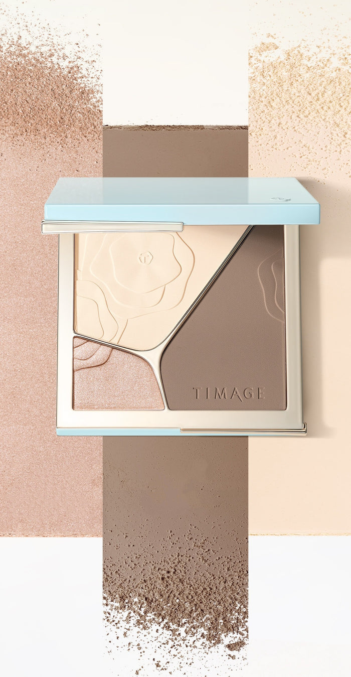 TIMAGE 3-color Highlighter & Contour Makeup Palette T6047
