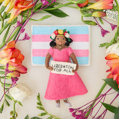 Trans Pride Flag Ornament