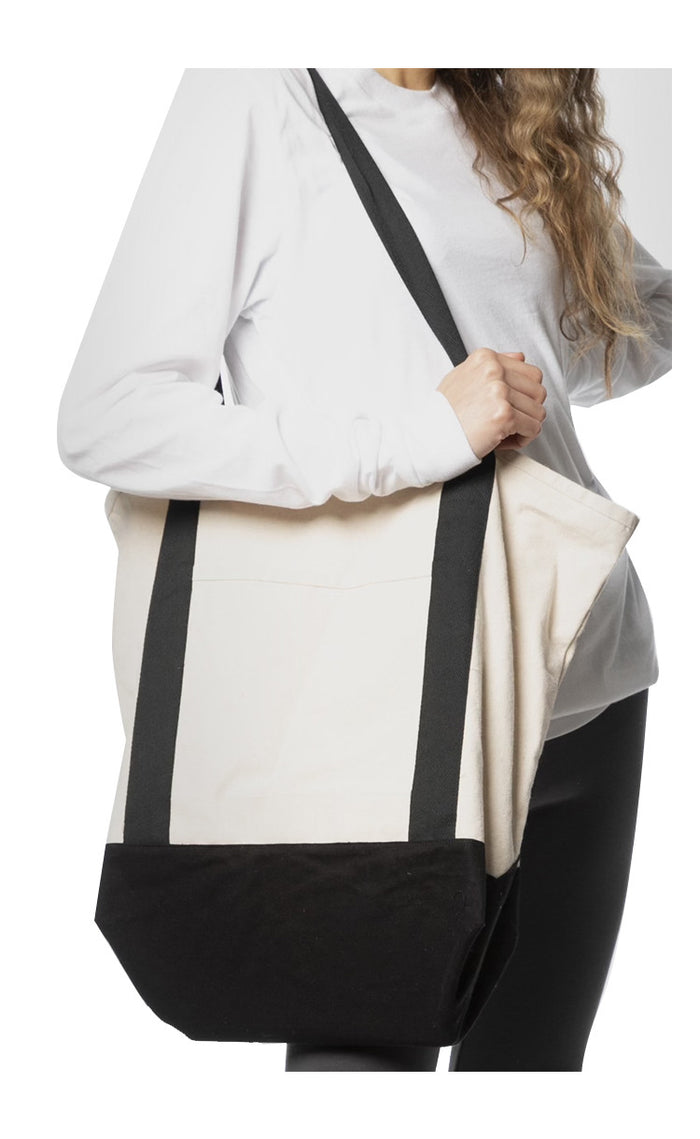 Two Tone Tote Bag Made in USA C1072ORG
