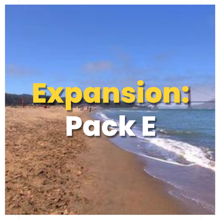 Matrix Virtual Active Pack E beach scene with text overlay