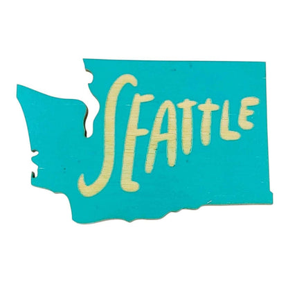 Wooden Magnets - Set of 5 - I Went to Seattle by SnowMade