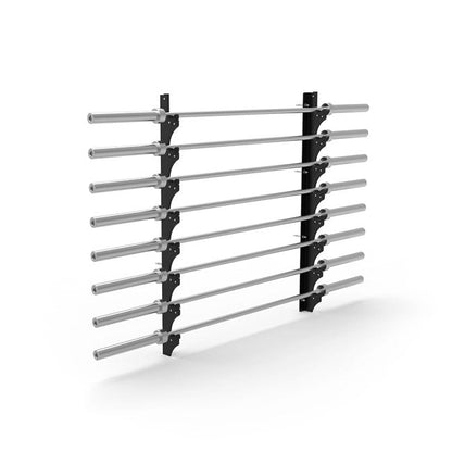 XM Fitness 8 Bar Gun Rack angled side view