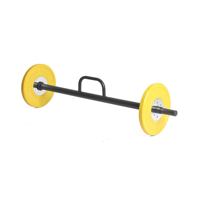 XM Fitness Farmer's Walk Bar with yellow weights