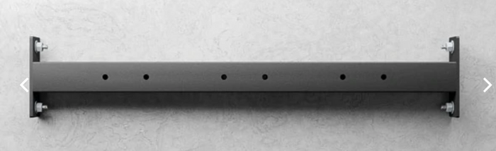 XM Fitness crossbar front view with mounting holes