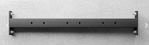 XM Fitness crossbar front view with mounting holes