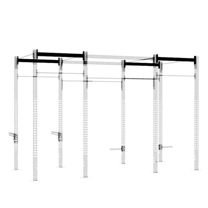 XM Fitness crossbar installed on rig structure