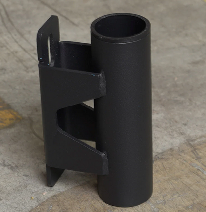 Ironax XPX Olympic Bar Holder angled view on concrete
